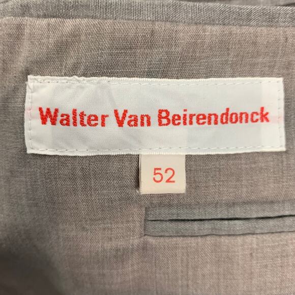 WALTER VAN BEIRENDONCK SS 14 Size 42 Grey Multi-Color Woven Sport Coat - Picture 7 of 7